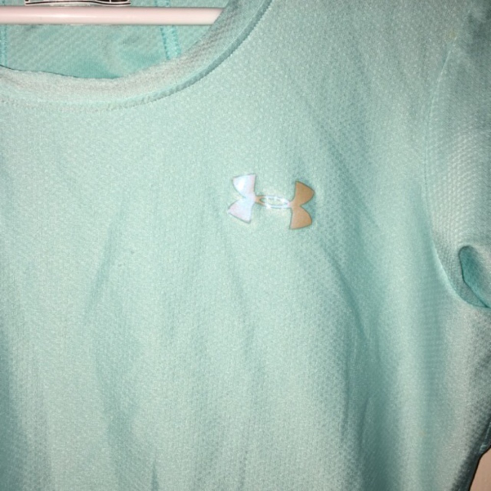 Light blue fitted Under Armour shirt
